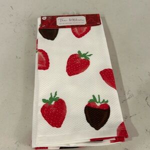 Strawberry kitchen towels . Chocolate covered strawberry design!!!tea towel